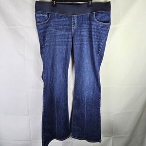 Old Navy Women's Flare Jeans - Dark Blue
